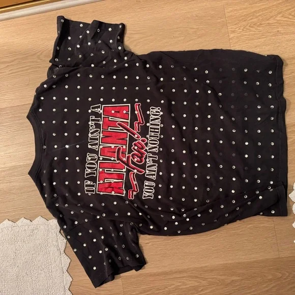 Women Atlanta Falcons Graphic Tee - Black - Picture 3 of 3